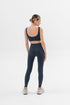 Basic Ribbed Leggings Deep Blue